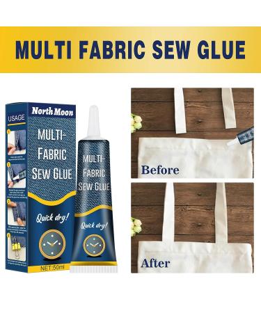 Fabric Repair Glue - Fast Dry Adhesive for Jeans, Pants, Denim, Leather - Washable & Clear - Sewing and Printing - Buy Online on GoSupps.com