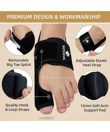 Buy Bunion Corrector with Arch Support - Relief for Plantar Fasciitis Hallux Valgus and Flat Feet | Adjustable Big Toe Straightener for Men & Women - Buy Online on GoSupps.com