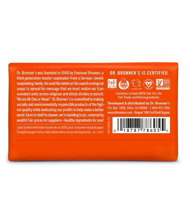 Dr. Bronner's Tea Tree Pure-Castile Bar Soap - Organic, Vegan, Non-GMO (5oz, 12-Pack) - Buy Online on GoSupps.com