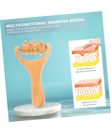 Beavorty 8 STK Silicone Massage Comb & Bathing Scrubber - Head Massage Shampoo Brush for Scalp Care & Hair Washing - Buy Online on GoSupps.com