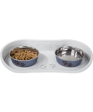 Petmaker 8.5-Inch Tall Dog Bowl Stand with Splash Guard for Large Dogs and Cats - Buy Online on GoSupps.com