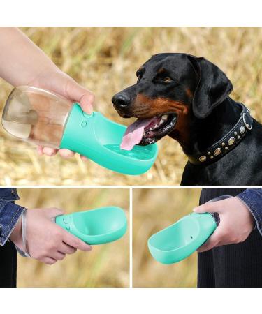 Kalimdor Dog Water Bottle 12oz - Leak Proof Portable Pet Water Dispenser for Outdoor Walking, Hiking, Travel - BPA Free Blue Plastic - Buy Online on GoSupps.com