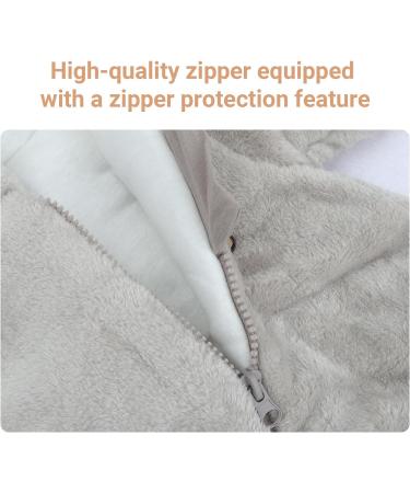 JiAmy Baby Snowsuit Hooded Romper | Infant Boys Girls Bear Cartoon Pajamas | Winter Jumpsuit, Gray, 9-12 Months - Buy Online on GoSupps.com