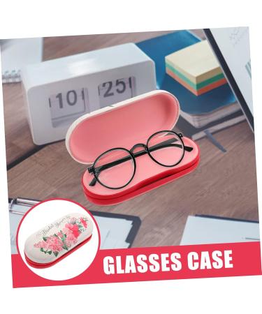 Gatuida Double-Layer Glasses Case - Pink Tinted Sunglasses & Contact Lens Storage Box | Travel-Friendly & Flocked Cloth Design - Buy Online on GoSupps.com