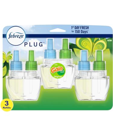 Febreze PLUG Gain Original Starter Kit - 4 Oil Refills | Freshen Your Home | International Shipping Available - Buy Online on GoSupps.com