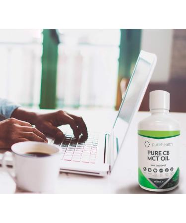 Premium Pure MCT Oil 1L C8 | 100% Coconut | 99.8% Purity | Paleo Keto Vegan Gluten Free | (Pack of 1) - Buy Online on GoSupps.com