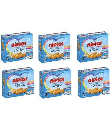 Nipiol Nipiol il Biscottini Biscuits for Children from 6 Months 360 g (Pack of 6)
