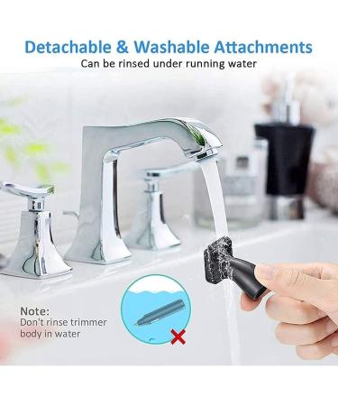 4 in 1 USB Rechargeable Nose & Ear Hair Trimmer - Waterproof Portable Dual Edge Blades for Easy Cleaning - Black - Buy Online on GoSupps.com