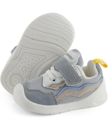 LACOFIA Baby Girls First Walkers Toddler Sneakers | Anti-Slip Rubber Sole | Size 3.5 UK Child | Gray - Buy Online on GoSupps.com