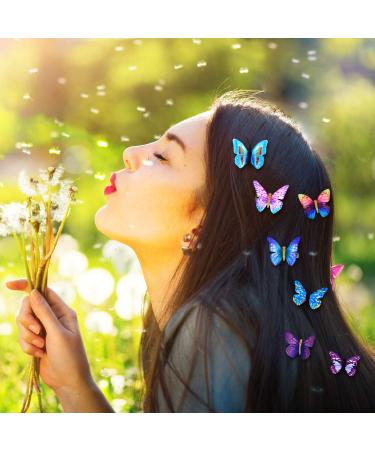 42-Piece Colorful Glitter Butterfly Hair Clips for Women, Girls, Teens - Party Favors (Fresh Patterns) - Buy Online on GoSupps.com