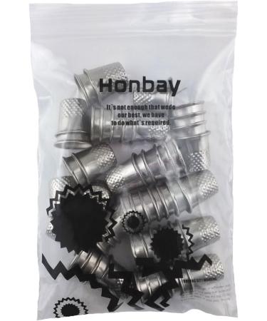 Honbay 50pcs Silver Sewing Quilting Metal Thimbles - DIY Craft Finger Protector Set - Buy Online on GoSupps.com