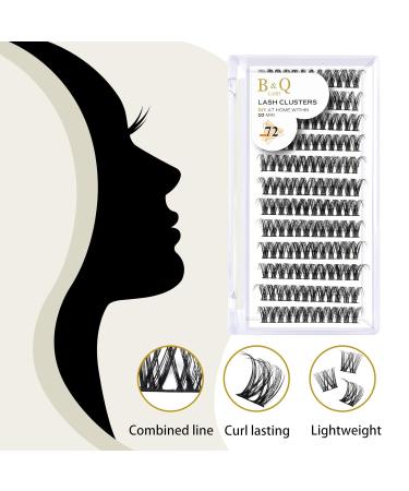 Buy BQ Lash Colored Eyelash Clusters - DIY Eyelash Extensions (B46 D-12mm) | International Shipping Available - Buy Online on GoSupps.com