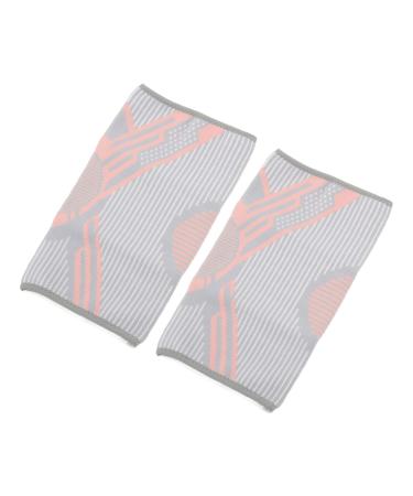 Knee Brace Support 1 Pair Elastic Knee Brace Average Size 15cm Lower Width Keep Warm for Ball Game (Pinkish)