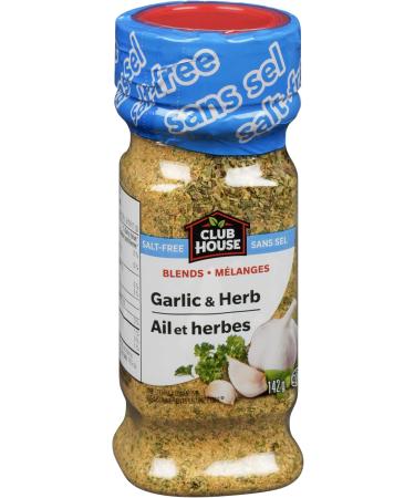 Club House Quality Natural Herbs & Spices One Step Seasoning Garlic & Herb Salt-Free Gluten-Free 142g - Buy Online on GoSupps.com