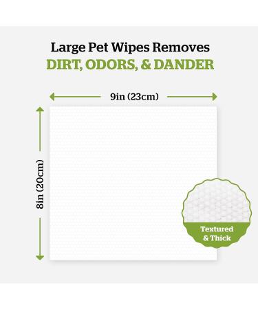 Pogis Care Cloths - 100 Biodegradable Desodorizing Wipes for Dogs - Extra Red Green Tea Fragrance - Buy Online on GoSupps.com