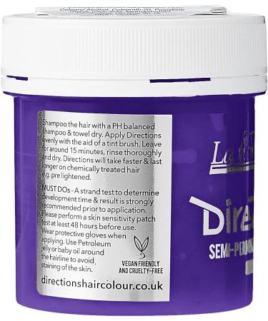 DIRECTIONS Lilac Semi-Permanent Hair Colour - 88ml Tub - 1 Pack - Buy Online on GoSupps.com