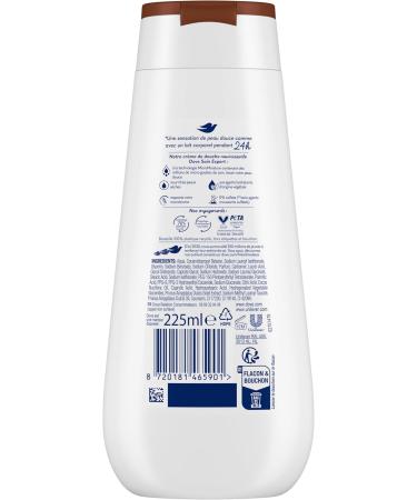  Dove DOVE - Advanced Shower Cream Coconut and Almond Scent - Nourishing Care - Dermatologically Tested - 24-Hour Soft Skin Feeling (Pack of 12 x 225ml) - Buy Online on GoSupps.com