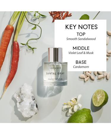 Lake & Skye Santal Gray Eau de Parfum Long Lasting Fragrance 1.7 fl oz (50 ml) - Woody Scent 1.7 Fl Oz (Pack of 1) - Buy Online on GoSupps.com