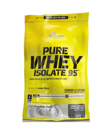 Olimp pure whey isolate 95 600g vanilla taste pure wheyprotein-isolate wpi without lactose ramified amino acids bcaa muscle mass muscle protein nutrient muscles regeneration carving