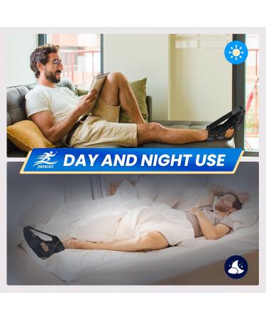 Plantar Fasciitis Night Splint Brace - Adjustable Lightweight & Comfortable Foot Support for Pain Relief Achilles Tendonitis & Foot Drop (M) - International Shipping Available - Buy Online on GoSupps.com