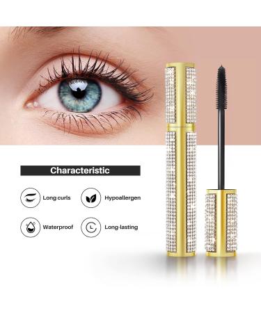 ONLYOILY Vegan Mascara - Waterproof 4D Silk Fiber for Long-lasting Eyelash Extensions | Black Makeup 8ml - Buy Online on GoSupps.com