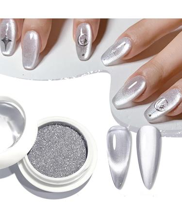 Poudre ongles chrom e avec effet miroir argent pigment de manucure holographique pour pigment de manucure pour poudre chrom e pour ongles en gel - Buy Online on GoSupps.com