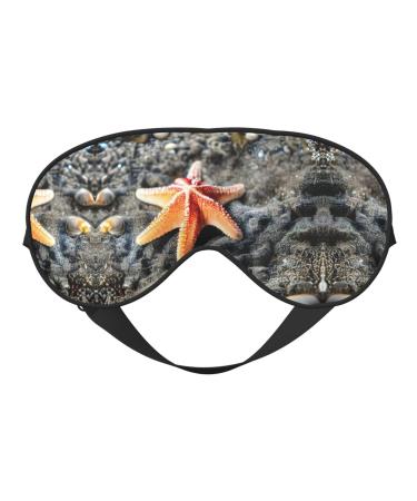 Summer Sea Star Seashell Soft Sleep Eye Mask Female Breathable Eye Patch Perfect for Travel and Relaxation