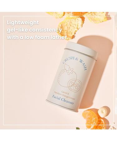3-in-1 Solid Facial Cleanser & Exfoliator | Vegan Cruelty-Free Plastic-Free | Travel-Friendly Wash-off Mask - Brightening Beans (60 Tablets - Buy Online on GoSupps.com