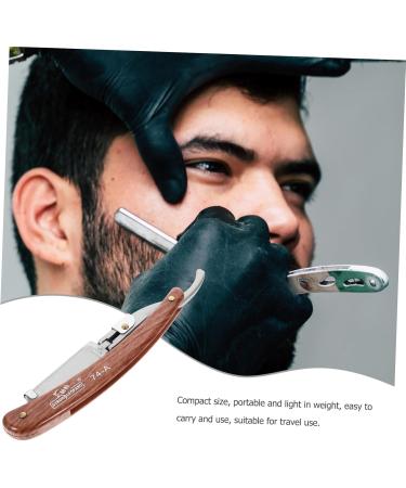 Buy Magiclulu Ergonomic 3-in-1 Razor Handle & Travel Scissors | Stainless Steel & Wooden Design for Men | Ideal for Shaving & Hijab Maintenance - Buy Online on GoSupps.com