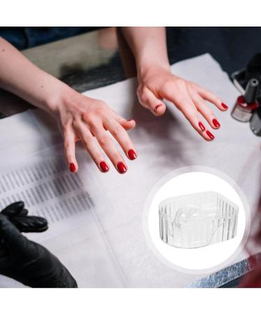 TOVINANNA Nail Soaking Bowl Transparent Nail Polish Remover Bowl Nail Art Polish Remover Manicure Bowl Manicure Spa for Home Nail Salon Supplies - Buy Online on GoSupps.com