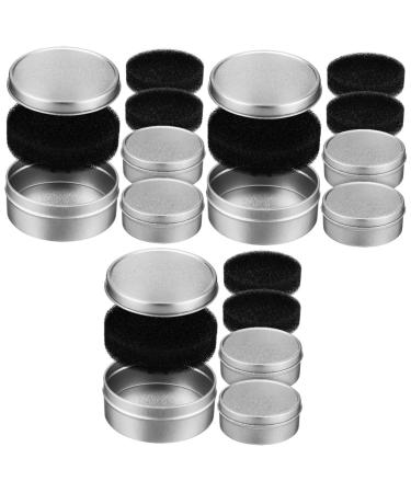 Beavorty 9 Sets Makeup Brush Cleaning Box Makeup Brush Cleaner Pad Make up Brush Clean Pad Quick Color Change Sponge Portable Makeup Brush Cleaner Sponges Foundation Makeup Brush Dry Sponge