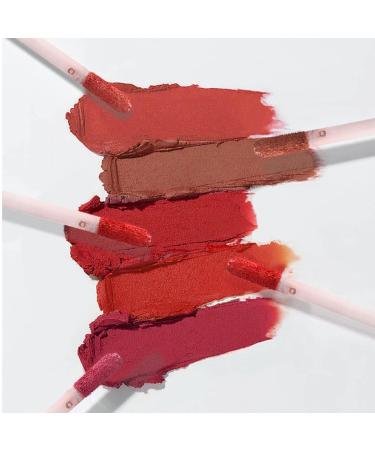 5pcs Lip Gloss Set | Long Lasting Lipstick | Low Dip Cup Blushes | Natural Lip Plumper - Pink - Buy Online on GoSupps.com