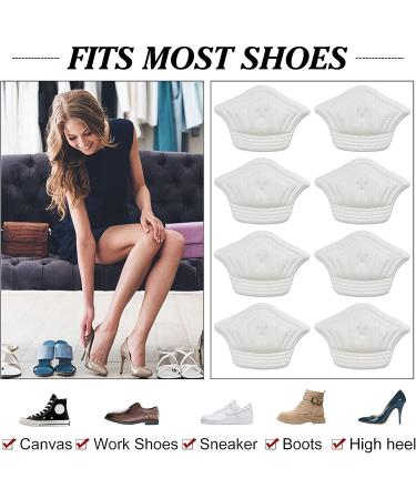 GORGECRAFT 6 Pairs Soft Heel Grips Cushion Inserts for High Heels & Sneakers - Self-Adhesive Protectors for Men & Women - White - Buy Online on GoSupps.com