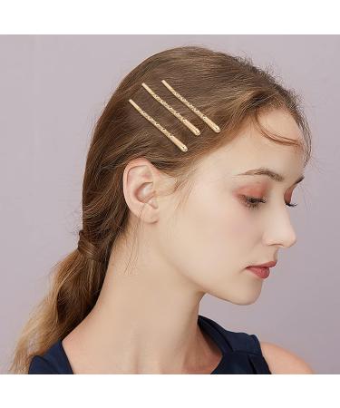 100 Pcs Gold Bobby Pins - Metal Twist Hair Clips for Women's Thick Long Updo Hair Style - Buy Online on GoSupps.com