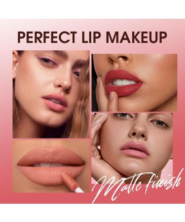 12Pcs Matte Liquid Lipstick Set - Long-Lasting Waterproof Nude Gloss Gift | Smooth Velvety Lips Makeup - Buy Online on GoSupps.com