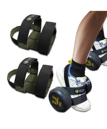 J Bryant Tibialis Trainer Dumbbell Foot Strap Adjustable Upgraded Ankle Weights for Strap Leg Muscles Strength Training Workout
