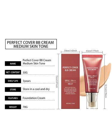 OLLZPJFPK Medium Skin Tone Softening Concealer BB Cream Gentle Moisturizing Hydrating Soft Lightweight Skin-Friendly Matte Clear Daily Long-Lasting - Buy Online on GoSupps.com