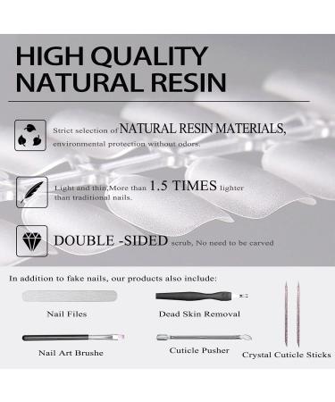 240 PCS Short Square Gel False Nail Tips Extension Kit | Full Cover Soft Gel | 12 Sizes | Nail Salon & DIY - Buy Online on GoSupps.com