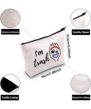 ZJXHPO Forky Toy Story Inspire Gift Forky I'm Trash Makeup Bag Funny Zipper Pouch (CA-I'm Trash) - Buy Online on GoSupps.com
