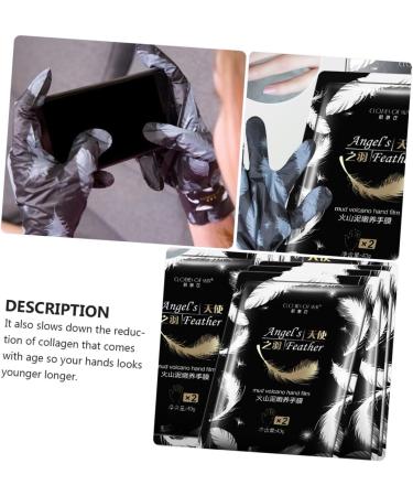 Masque Mains Hydratant Volcanique Mitaines Courtes Hydratantes pour Soins des Mains Tr s S ches et Ab m es Blanchissant et Raffermissant pour Femme et Homme - Buy Online on GoSupps.com
