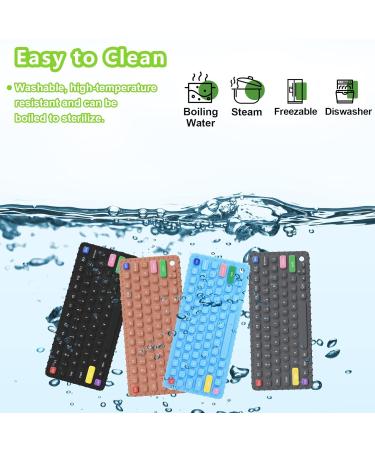 Silicone Teething Toys for Babies 6-18 Months - Robot & Keyboard Shape Teether Set for Boys and Girls - Toddler Chew Toys - Infant Sensory Gifts (2 Pack) - Buy Online on GoSupps.com
