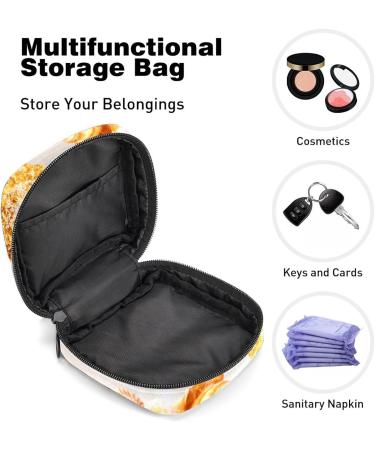 GIAPB Period Bag | Sanitary Napkin Storage & Travel Makeup Pouch | Oceans & Beach Shell Color - Buy Online on GoSupps.com