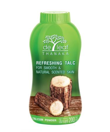 DE LEAF THANAKA Refreshing Talc Smooth and Natural Scented Skin  Talcum Powder Beauty Skincare Face Body Clean Fresh Cooling Sooth Irritation  200 g 1 Pack Count 200 g - 1 Pack Count