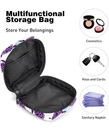 Boho Sea Turtle Storage Pocket | Women s Period Kit & Feminine Product Bag Coral Color - Buy Online on GoSupps.com