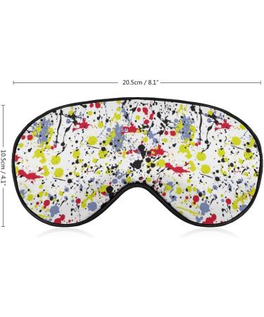 Adjustable Paint Stains & Splashes Sleep Mask for Women | Comfortable Eye Shades with Elastic Strap - Buy Online on GoSupps.com