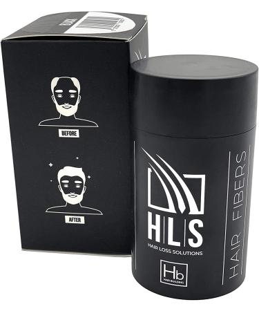 HLS Hair Fibers Dark Brown | Hair Fiber Lightening Powder 25g Bottle | Instantly Increases Thickness with Concealer for Women and Men - Buy Online on GoSupps.com