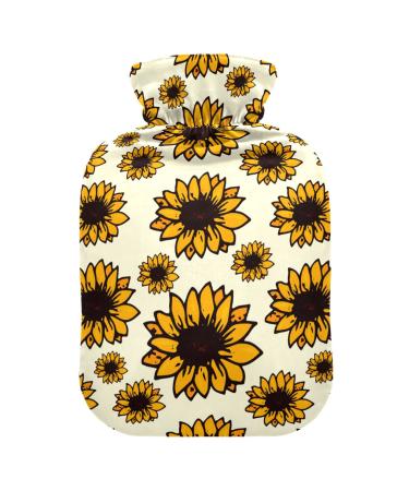 Heat bottles with reference to autumn sunflowers hot water bags for pain relief headache back pain water heating pillows 2 liters