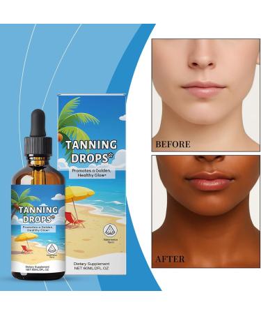 Tanning Cream Tanning Lotion Travel Size Moisturizing Natural Face and Body Bronzer for Men and Women Summer Outdoor Glow and Indoor Use Lightweight 60ml Formula 1 Bottle - Buy Online on GoSupps.com