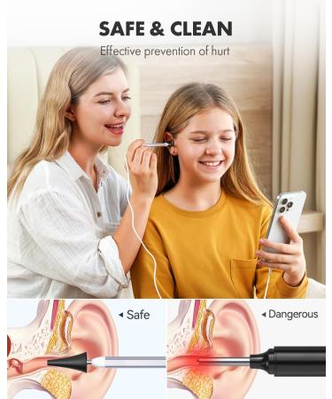 Anykit Digital Otoscope with Gyroscope HD Ultra Clear View Ear Camera with Ear Wax Removal Tools Video Ear Scope Otoscope with Light Compatible with Android iPhone 15 (White) - Buy Online on GoSupps.com