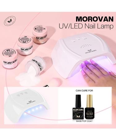 Morovan Acrylic Nail Kit - Complete Set for Beginners with UV Lamp & Glitter Powder | Professional Acrylic Nail Starter Kit - Buy Online on GoSupps.com